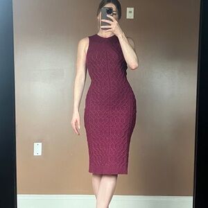 For Love & Lemons Midi, Sleeveless Sweater Dress